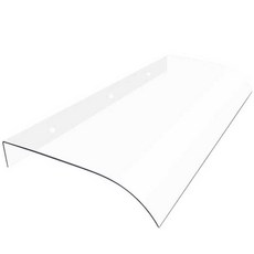 투명 캐노피 차양 지붕 베이 비가림 테라스 아크릴 어닝, S. 1.6mm 두께 2.1m 폭 투명