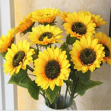 인테리어 꽃 생화같은 해바라기 조화, 해바라기 조화 - 소