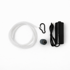 헤이컴퍼니 USB 기포기 에어호스 콩돌 걸이 세트, 2개, [HC]블랙, 휴대용