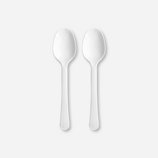 새담 빙수 스푼 14.5cm 화이트 (개별포장) / 도시락 테이크아웃 배달용, 1세트, 50개