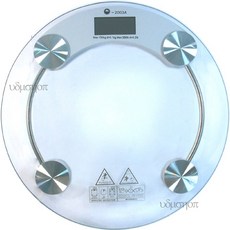 強化玻璃電子體重計 180kg最大秤重 大款33公分 液晶螢幕顯示, 1個, 扇型