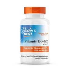 닥터스베스트 비타민 D3+K2 MK-7 125mcg 캡슐 60정, 닥터스베스트 비타민 D3+K2 MK-7 125mcg 캡, 1개