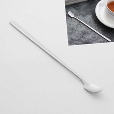 해신이네잡화점 17.5cm 사각 롱티스푼 사각롱티스푼포크 커피스픈롱, one1, 1개