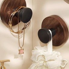 대나무 소품 걸이 후크 모자걸이 열쇠 행거 벽 차키 부착 가방걸이 무타공, 상세페이지 참조, 1개