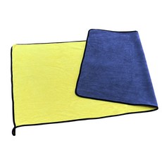 SINYI高纖維多用途珊瑚絨布60x120cm 超吸水不掉毛 汽車清潔擦拭布 居家清潔好幫手, 黃, 1個