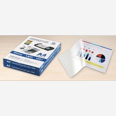 정전기방지 코팅지 포토 사이즈 100매 라미네이팅필름 문구덕후 투명접착필름 기스방지 열에강한투명비닐