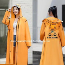 여성용 긴 스타일 전신 방지 원피스 보호 싱글 성인 비옷 우의