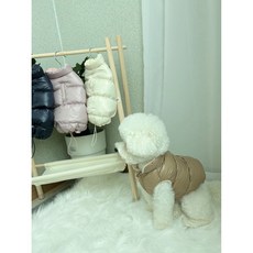 강아지 옷 조끼 솜솜 발열 패딩, 1개, 핑크