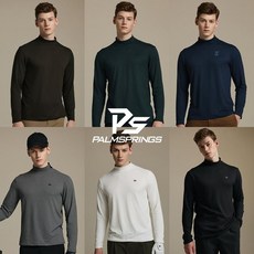 팜스프링스 남성 베이직 기모 터틀넥티셔츠 6종 택1