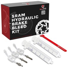 블리드존 - SRAM 유압 브레이크용 브레이크 블리드 키트 - SRAM 브레이크용 250ml DOT 5.1 브레이크 액이 포함된 자전거 블리드 키트 - 재사용 가능한 20ml, 1 Basic
