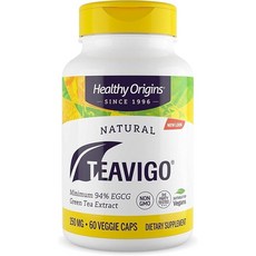 Healthy Origins Teavigo 無咖啡因 150mg 膠囊, 60入, 1個
