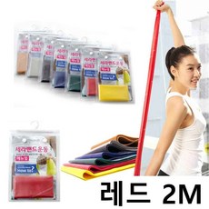 튜빙밴드 세라밴드 레드색상 필라테스 요가 근력 재활운동 2M, 본상품