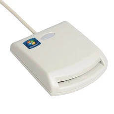 SMART EZ100PU 讀卡機 USB ATM 晶片 記憶卡 轉帳 讀寫器 白色【JT3C】, 1個, 白色