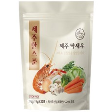 국산 딱 새우 가루 요리 야채 해물 육수 분말스틱 22개입, 1개