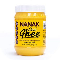 나낙 데시 기버터 정제 버터 - 프리미엄 품질 키토 친화적 Nanak Desi Ghee Clarified Butter - Premium Quality Keto Friendly, 793g, 1개