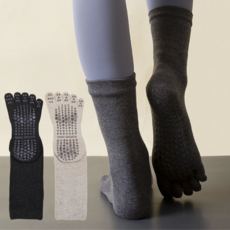 단순하게 미끄럼방지 두꺼운 요가 프리미엄 토삭스 2종세트