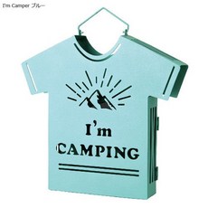 衣服造型蚊香盒 黃色/藍色鐵製蚊香盒 防蚊驅蚊露營戶外, 藍色