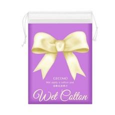 GECOMO 濕敷化妝棉, 1個, 格蒙可拉伸濕敷化妝棉開孔款 80片, 80片