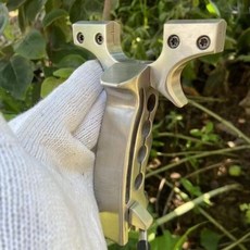 金屬高精重型扁皮夾片腕託弓 外弓門100撐頭30威力, 1個, 成人耐用戶外金屬高精度重型扁皮夾片腕托弓