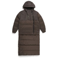 [국내정품] 나우 롱패딩 포틀랜드 캠핑 롱 다운 Dark Gray 231455