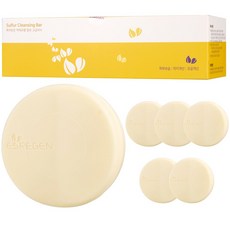 에스리젠 특허 액체 유황 프리미엄 클렌징 비누, 6개입, 70g