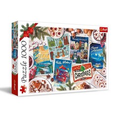 Trefl - 윈터 Memories 퍼즐 1000피스 축제 테마가 있는 DIY 퍼즐 창의적인 엔터테인먼트 재미있는 클래식 직소 성인 및 아동용 12세 169052
