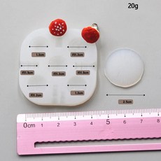 미니 버섯 소프트 도자기 실리콘 몰드 퐁당 케이크 장식 도구 DIY 수제 장난감 폴리머 송진 클레이 제작 도구, small, 1개