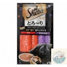 밀짚모자 상단 쉬바 멜티 참치 쭈르 4개입 48g 짜먹는고양이간식 고양이츄르 캣간식추루