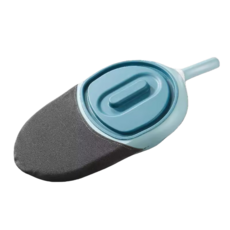 臥床排便輔助器，10°人體工學設計，絨面座墊，加蓋防異味，臥床如廁神器, 藍色, 1個