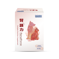PetCoNutri 腎護力 RenalForce 寵物營養補充品, 1個, 維持腎臟健康, 60