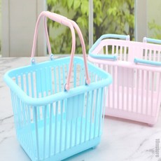 시장 비치 장난감 다용도 물놀이 접이식 목욕 미니바구니 목욕바구니 다용도바구니, 블루