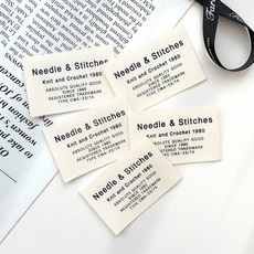 쎄비 니들&스티치 패브릭 라벨, 1개, 니들&스티치 패브릭 라벨 (52074)