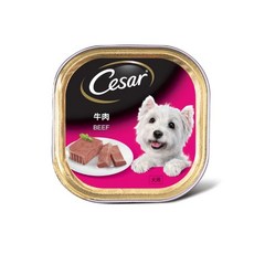 西莎 Cesar 蒸鮮包 狗罐頭 狗主食罐，多種口味可選，提供狗狗均衡營養, 100g, 24罐
