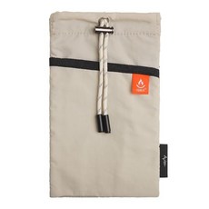 【中保防災 & Avier】雙層防焰束口袋 (防火布 防焰一級), 柔沙杏, 1個