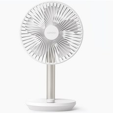 LUMENA STAND 4 USB桌上型擺頭隨行風扇, 純白