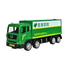 風車圖書 3歲以上 擬真認知慣性車 交通工具 模擬車輛模型, 1個, 【城市服務慣性車】郵務車