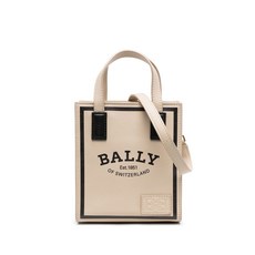 발리 크리스털리아 로고 프린트 토트 백