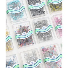 패션스타트 스테인리스 미니볼 진주 구슬 시침핀 13종 재단 봉제 아플리케 퀼트, 볼 컬러믹스, 볼 컬러믹스, 1개