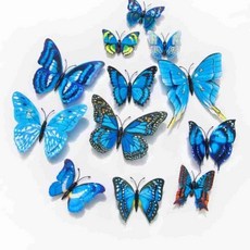 완자마트 인테리어 벽장식 나비 12p, 블루12p