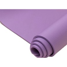 NBR環保瑜珈墊 附收納袋 瑜珈墊 運動墊 瑜珈軟墊 拉筋墊子 健身墊 運動軟墊 居家運動墊 核心墊子, 紫色, 1個