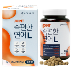 천가게 아큐펫 강아지 관절 영양제 노결 연골 슬개골 120g 연어 L