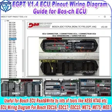 ECU 핀아웃 배선도 EGPT V1.4 가이드 ( 연결 부팅 벤치 차량용 유용 KESS AG), 01 SEND BY LINK, 01 영어