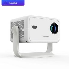 빔 프로젝터 360도 회전형 스마트 다용도, EU 플러그, 3313 White