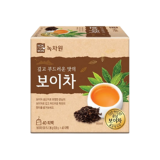 녹차원 보이차, 900mg, 40개입, 3개
