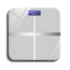 스마트 디지털 체중계 - USB충전 0.01kg 정밀 측정, 화이트, 1개