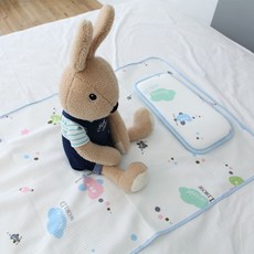1+1 2P 국산 유아 아기방수 패드 신생아 사계절 순면 출산준비물 방수요 방수매트 블랭킷 유아담요, 1개, 유아방수패드 2장_S(60cmX90cm)