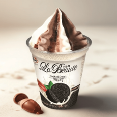 라벨리 라보떼파르페 쿠키크림 컵아이스크림 사무실 어린이집 간식, 15개, 320ml