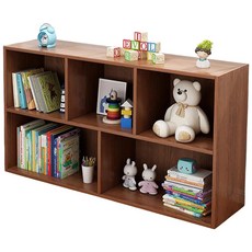 五格落地櫃 SG006606N300V01 80 x 24 x60cm 書櫃, 大杉胡桃色