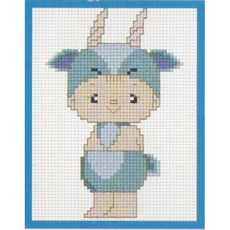 綺綺愛編織 卡通生肖十字繡材料組, 1個, 10