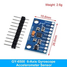 MPU-6050 MPU-9250 BMI160 LSM303DLHC L3G4200D QMC5883P ADXL335 LIS3DSH 3 6 9축 자세 자이로가속도계자력계 센서, 08 GY6500